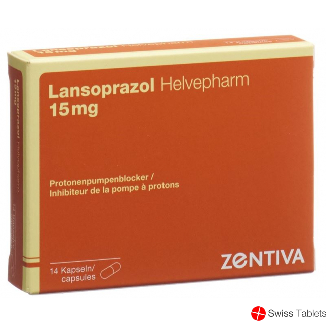 Lansoprazol Helvepharm Kapseln 15mg 14 Stück buy online