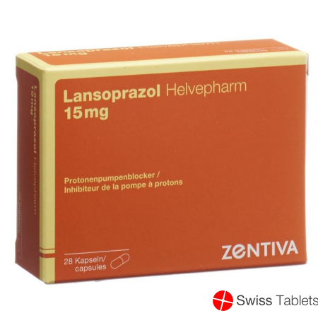 Lansoprazol Helvepharm Kapseln 15mg 28 Stück buy online