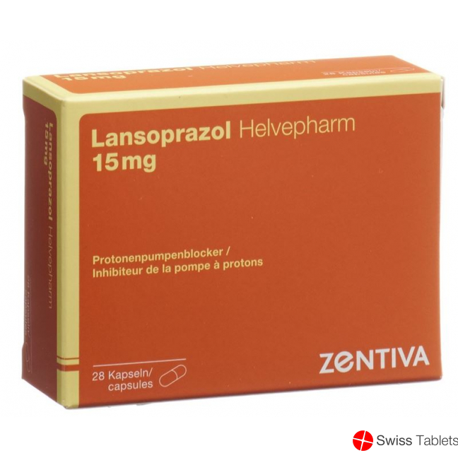 Lansoprazol Helvepharm Kapseln 15mg 28 Stück buy online