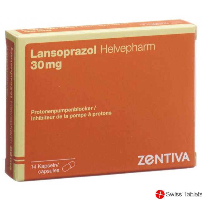Lansoprazol Helvepharm Kapseln 30mg 14 Stück buy online