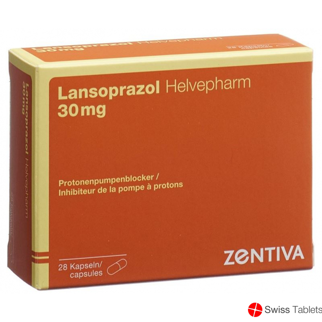 Lansoprazol Helvepharm Kapseln 30mg 28 Stück buy online