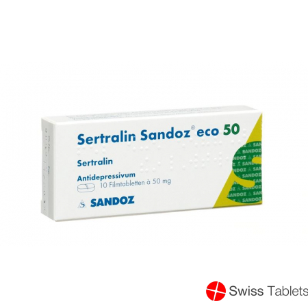 Sertralin Sandoz Eco Filmtabletten 50mg 10 Stück buy online