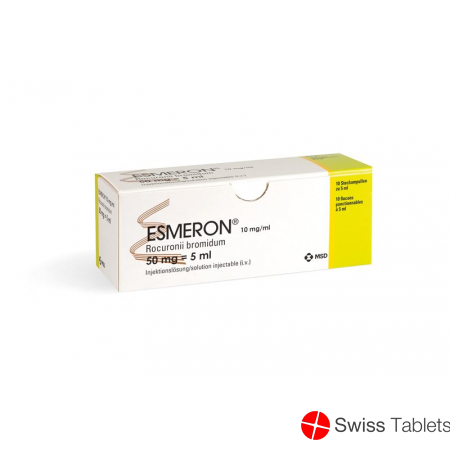 Esmeron Injektionslösung 50mg/5ml 10 Durchstechflaschen 5ml buy online