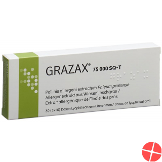 Grazax Lyophilisat Oral 75000 Sq-t 30x1 Dos