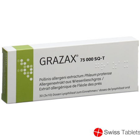 Grazax Lyophilisat Oral 75000 Sq-t 30x1 Dos buy online