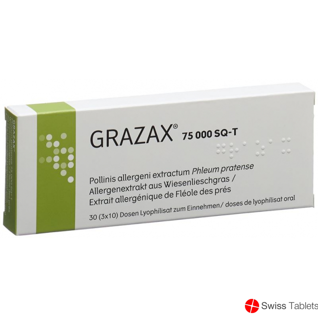 Grazax Lyophilisat Oral 75000 Sq-t 30x1 Dos buy online