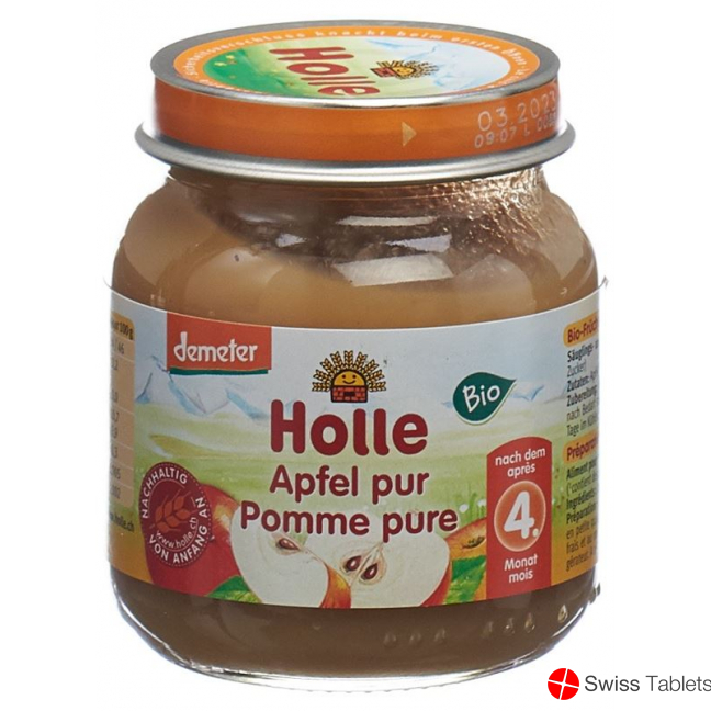 Holle Pure Apple from the 4th month Organic 125g buy online