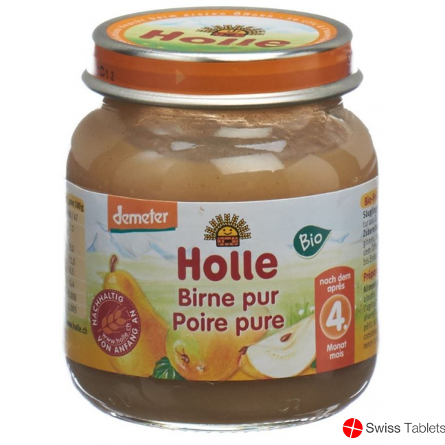 Holle Pure Pear from the 4th month Organic 125g buy online