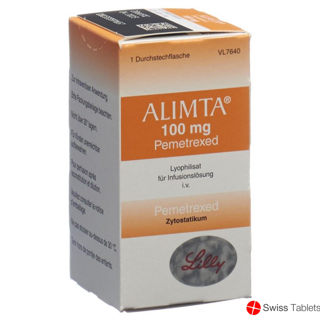 Alimta Trockensubstanz 100mg für Infusionslösung Durchstechflasche buy online