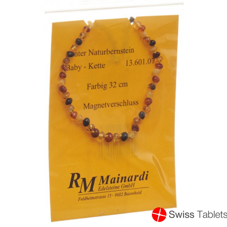 Mainardi Bernstein Babykette Farbig 32cm Magnetverschluss buy online