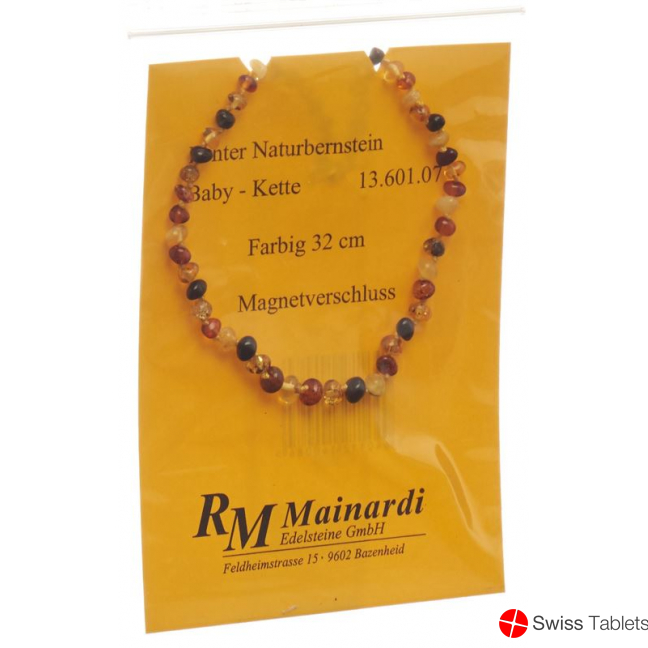 Mainardi Bernstein Babykette Farbig 32cm Magnetverschluss buy online