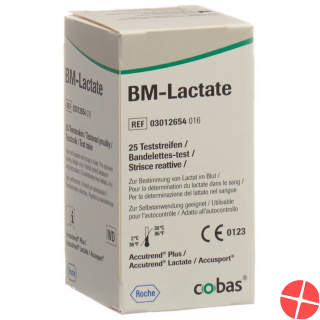 Cobas Accutrend Lactat Teststreifen 25 Stück