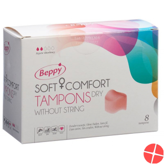 Beppy Soft Comfort Tampons Dry ohne Faden 8 Stück