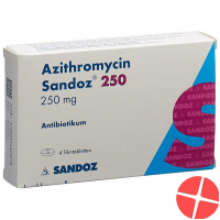 Azithromycin Sandoz Filmtabletten 250mg 4 Stück