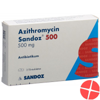 Azithromycin Sandoz Filmtabletten 500mg 3 Stück