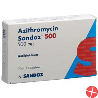 Azithromycin Sandoz Filmtabletten 500mg 3 Stück