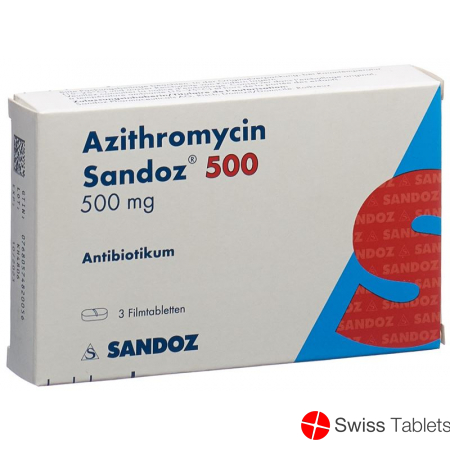Azithromycin Sandoz Filmtabletten 500mg 3 Stück buy online