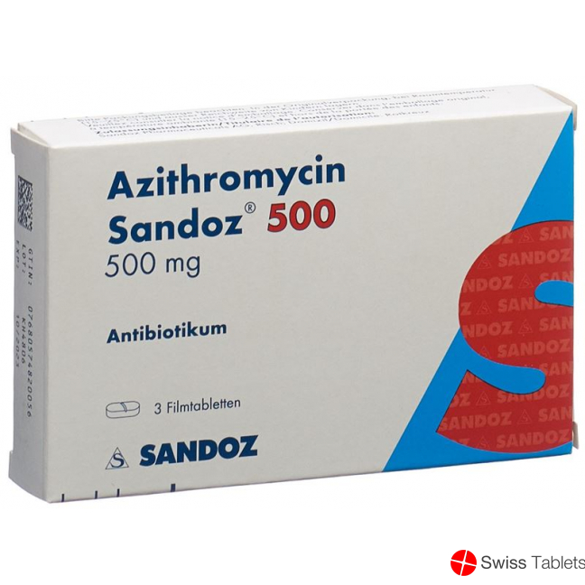 Azithromycin Sandoz Filmtabletten 500mg 3 Stück buy online