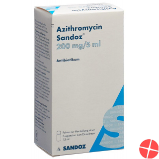 Azithromycin Sandoz Suspension 200mg/5ml 15ml