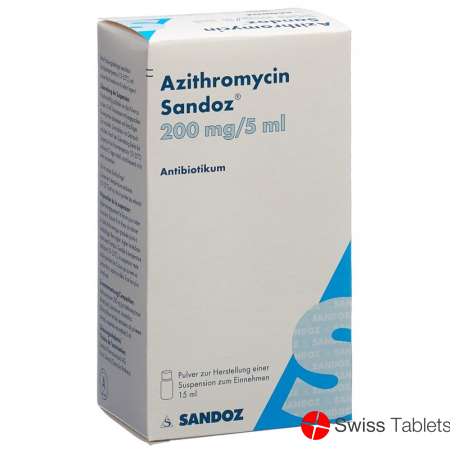 Azithromycin Sandoz Suspension 200mg/5ml 15ml buy online