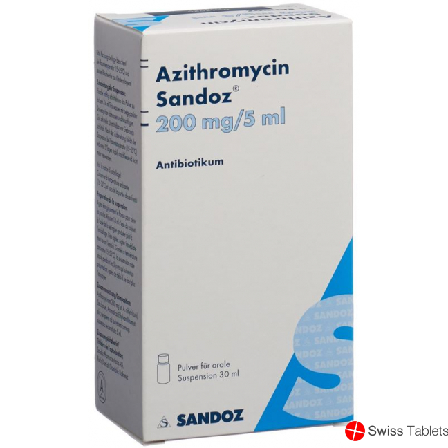 Azithromycin Sandoz Suspension 200mg/5ml 30ml buy online
