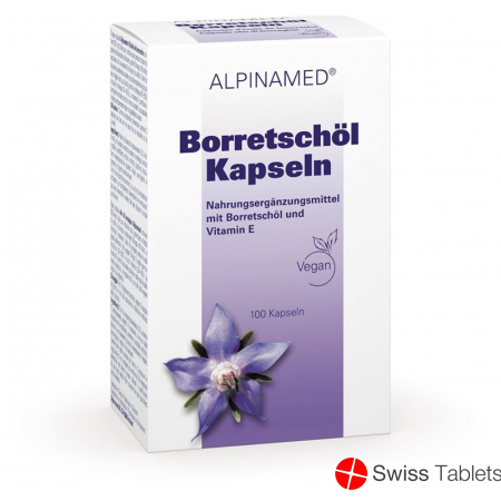 Alpinamed Borage Oil Capsules 100 Pieces buy online