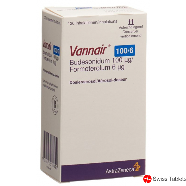 Vannair 100/6 dosing aerosols 120 doses buy online