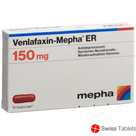 Venlafaxin Mepha ER 150 Depocaps 150mg 14 Stück buy online