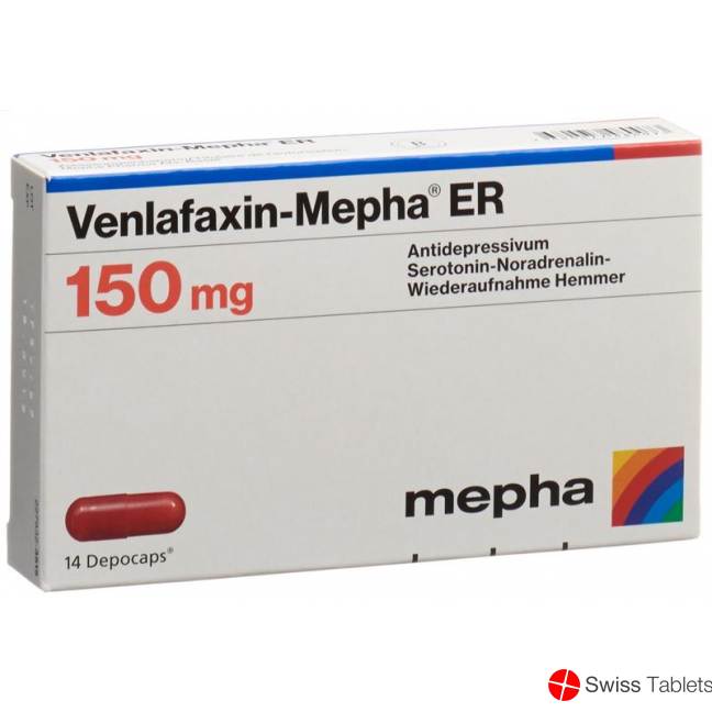 Venlafaxin Mepha ER 150 Depocaps 150mg 14 Stück buy online