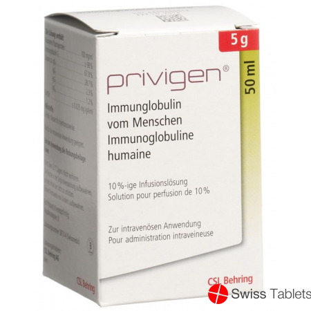 Privigen Infusionslösung 5g/50ml i.v. Durchstechflasche 50ml buy online