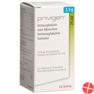 Privigen Infusionslösung 2.5g/25ml i.v. Durchstechflasche 25ml