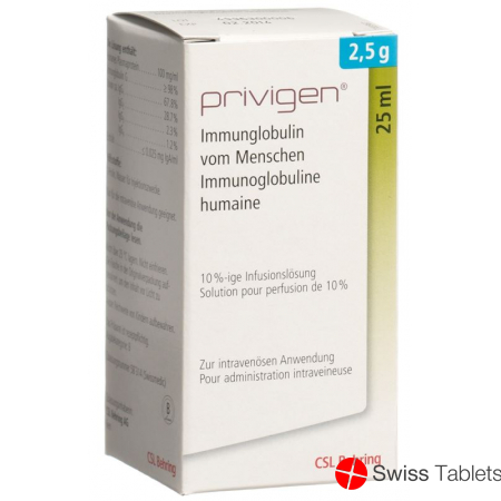 Privigen Infusionslösung 2.5g/25ml i.v. Durchstechflasche 25ml buy online
