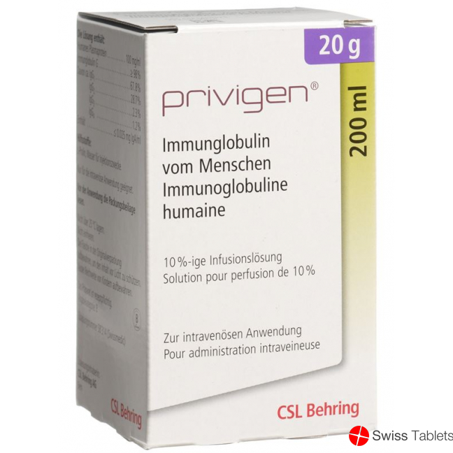 Privigen Infusionslösung 20g/200ml i.v. Durchstechflasche 200ml buy online