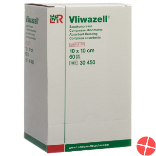 Vliwazell Set 1 Saugkompresse 10x10cm Steril 60 Stück