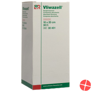 Vliwazell Set 1 Saugkompresse 10x20cm Steril 30 Stück