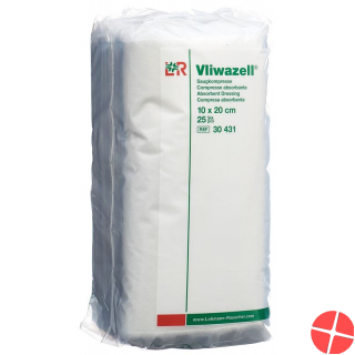 Vliwazell Saugkompresse 10x20cm 25 Stück