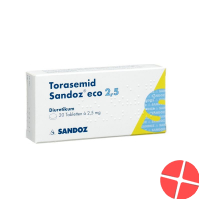 Torasemid Sandoz Eco Tabletten 2.5mg 20 Stück