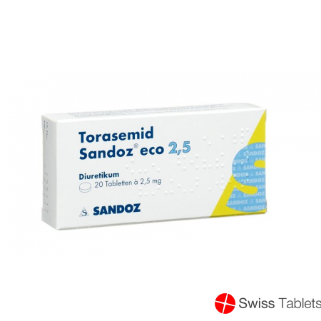 Torasemid Sandoz Eco Tabletten 2.5mg 20 Stück buy online