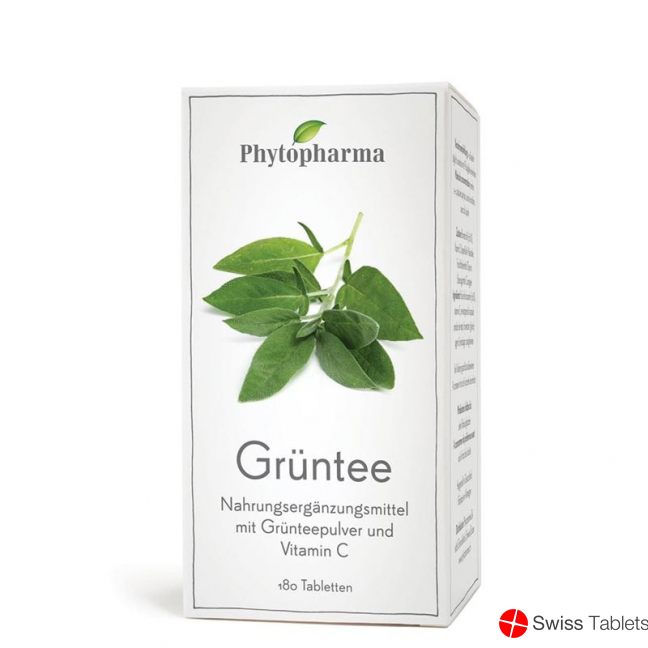Phytopharma Grüntee Tabletten 180 Stück buy online
