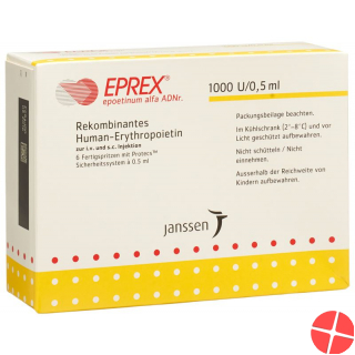 Eprex 1000 E/0.5ml (protecs) 6 Fertigspritzen 0.5ml Eprex 1000 E/0.5ml (protecs) 6 Fertigspritzen 0.5ml