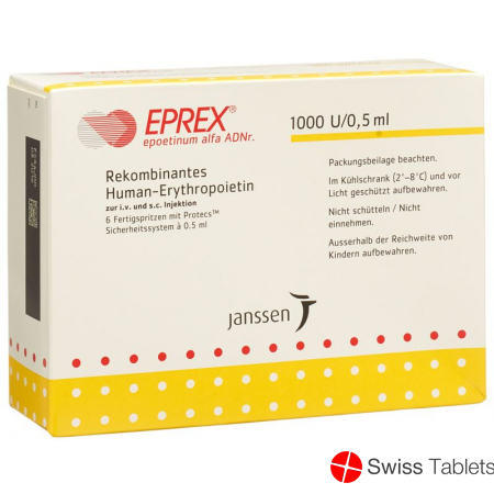 Eprex 1000 E/0.5ml (protecs) 6 Fertigspritzen 0.5ml buy online
