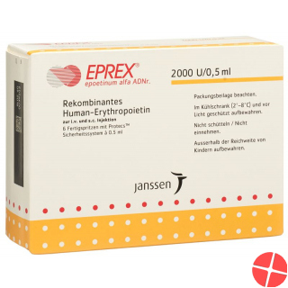 Eprex 2000 E/0.5ml (protecs) 6 Fertigspritzen 0.5ml Eprex 2000 E/0.5ml (protecs) 6 Fertigspritzen 0.5ml