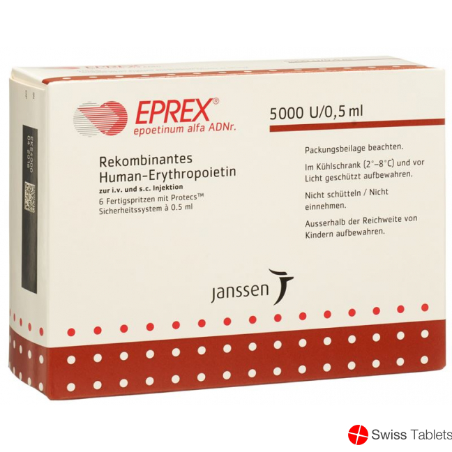 Eprex 5000 E/0.5ml (protecs) 6 Fertigspritzen 0.5ml buy online