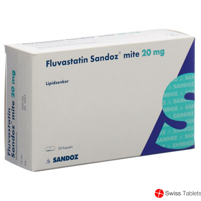 Fluvastatin Sandoz Mite Kapseln 20mg 28 Stück buy online