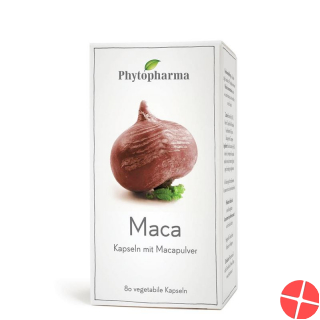 Phytopharma Maca Kapseln 409mg Pflanzlich 80 Stück