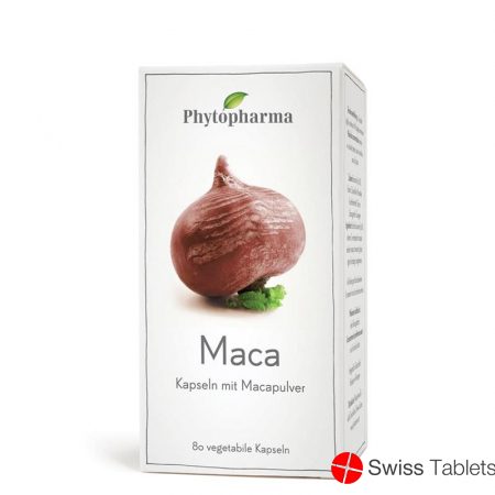 Phytopharma Maca Kapseln 409mg Pflanzlich 80 Stück buy online
