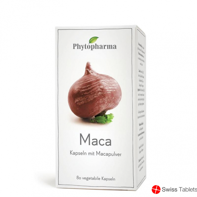 Phytopharma Maca Kapseln 409mg Pflanzlich 80 Stück buy online