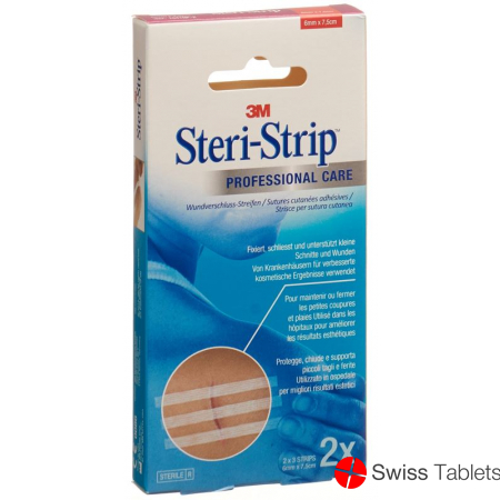 3M Steri Strip 6x75mm Weiss Verstärkt 2x 3 Stück buy online