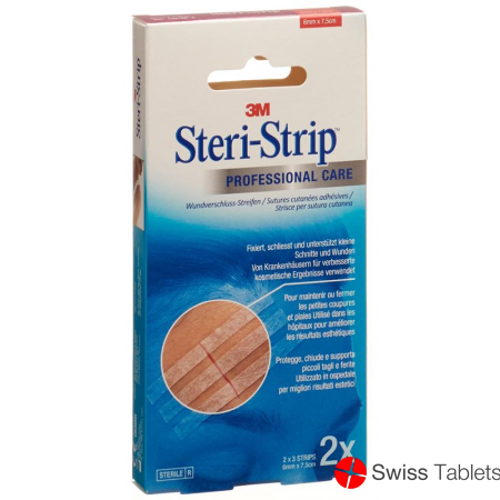 3M Steri Strip Elastisch 6x75mm Beige 2x 3 Stück buy online