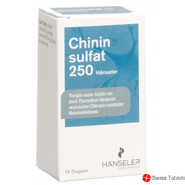 Chininsulfat 250 Haenseler Dragees 250mg 56 Stück buy online